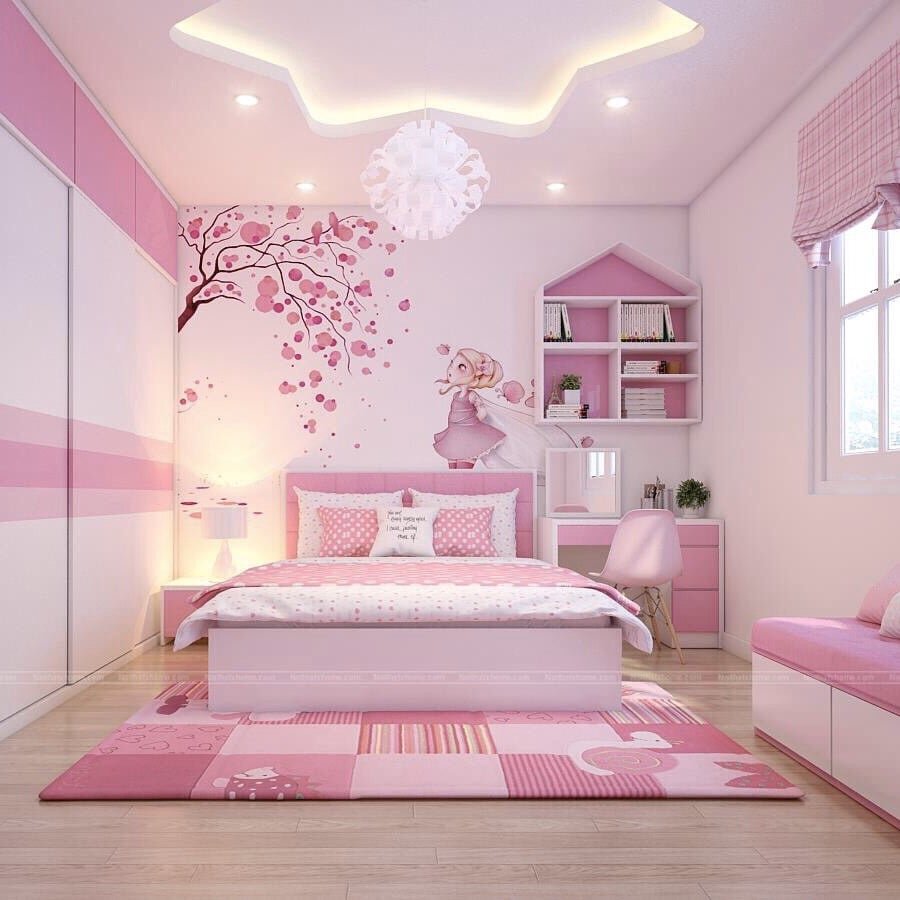 Дизайн Детской Комнаты В Розовом Цвете
