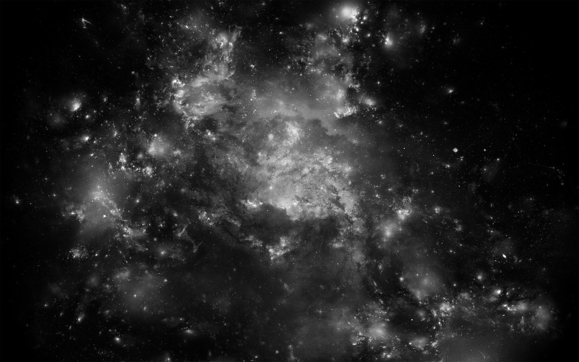 космос фото черно белые