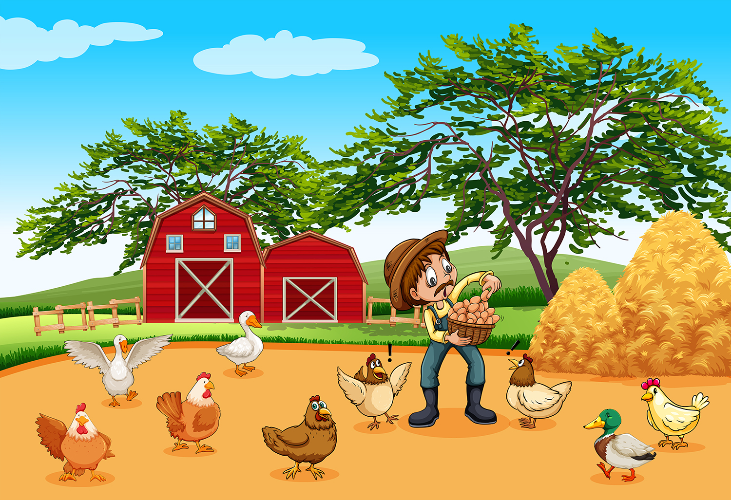 Ферма для детей с птицами