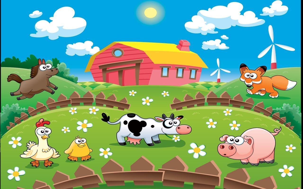 Рисунок фермы без животных