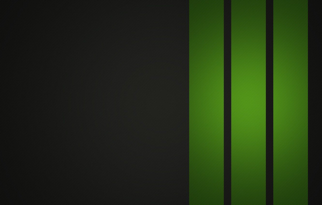 Черный фон с зеленой полосой