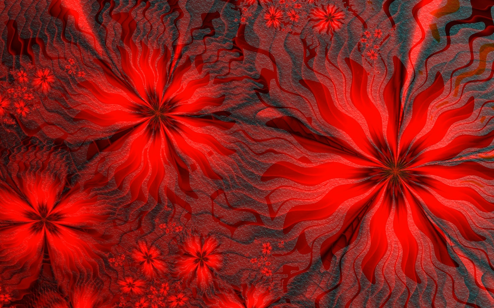 Красные Цветы Обои