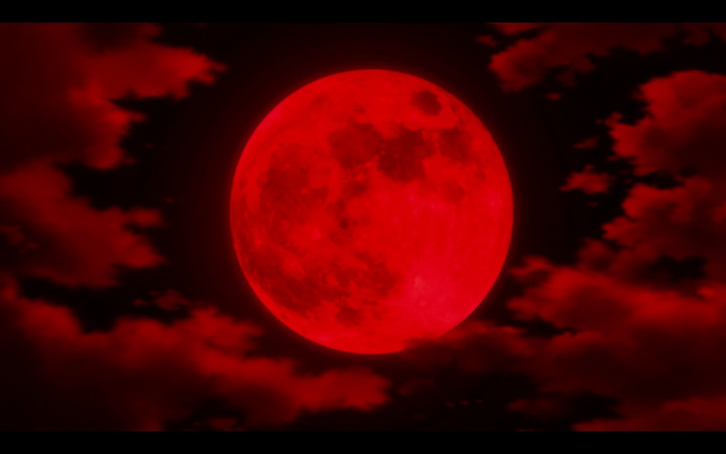 Аниме фон красная луна (46 фото) .