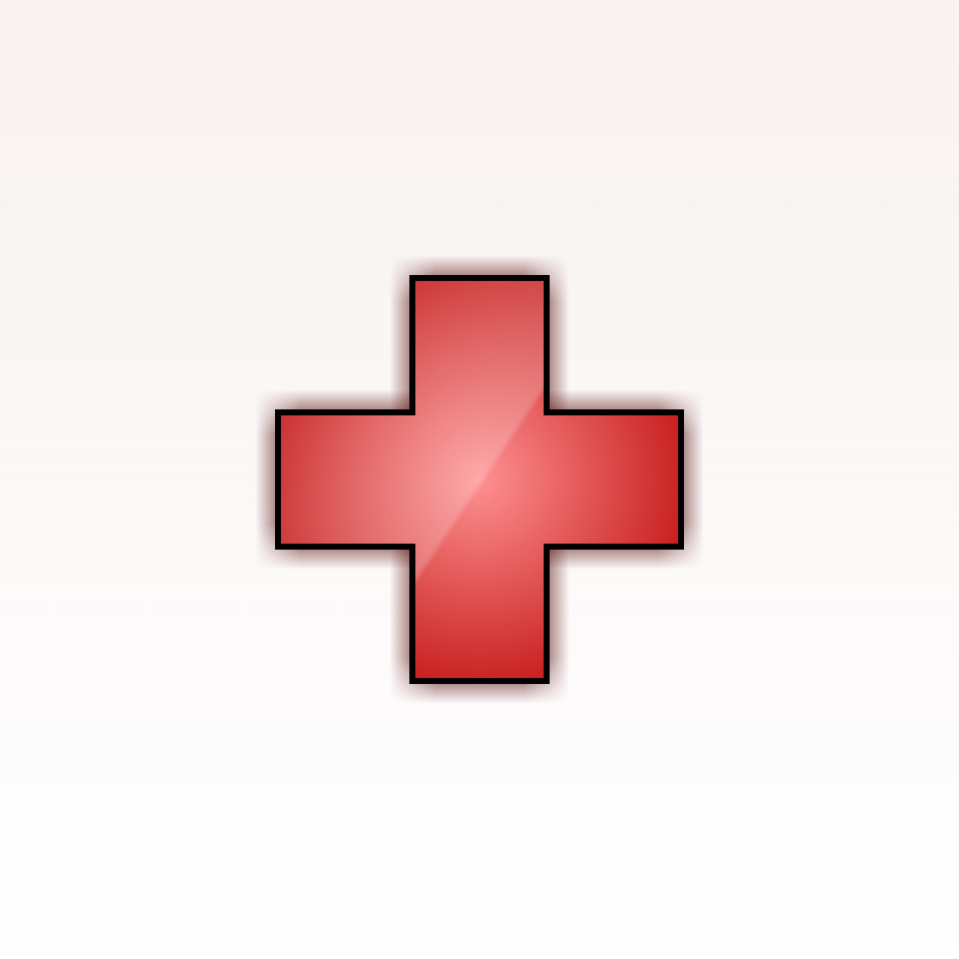 Красный крест на белом фоне