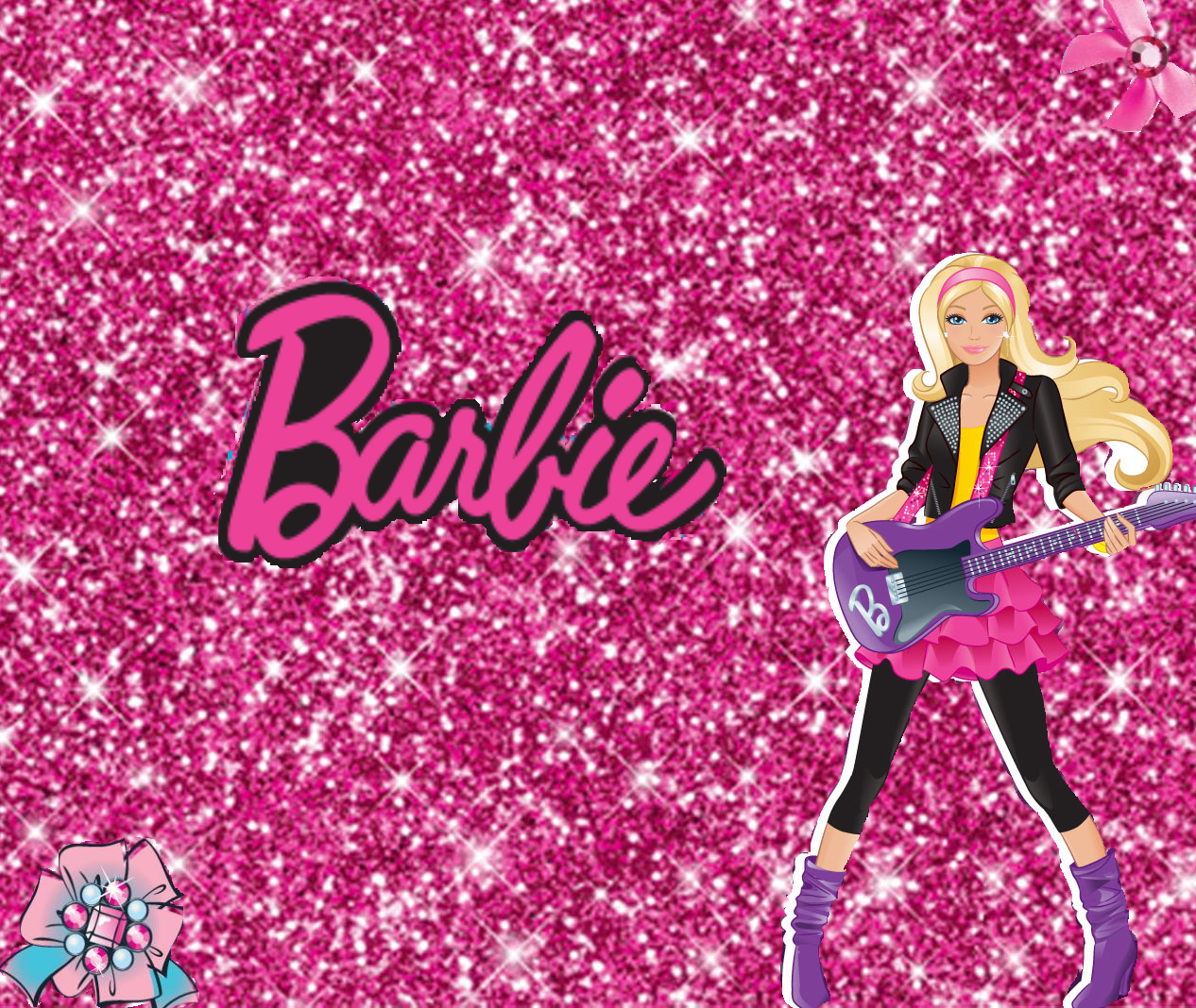 Барби фон логотип