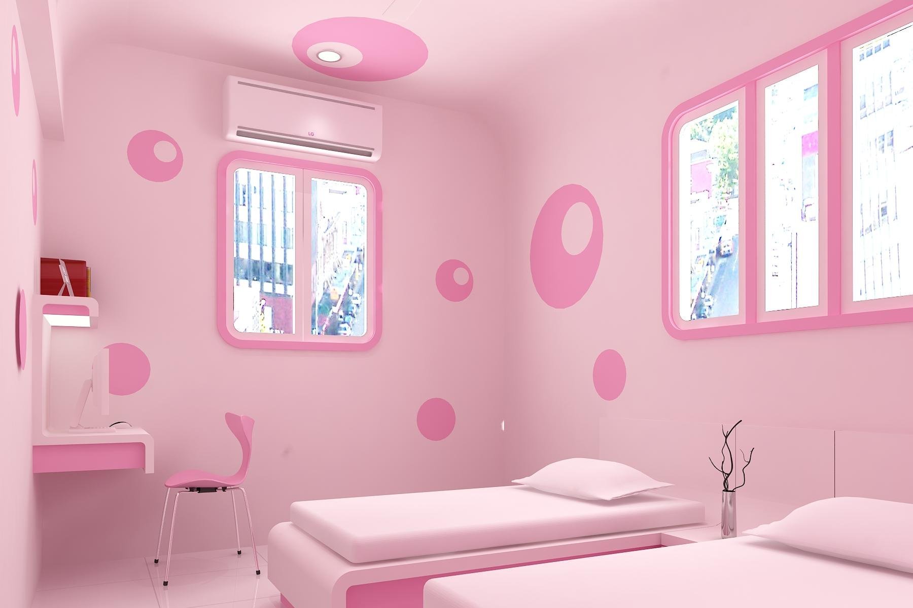 Комната в розовых тонах. Розовая комната. Розовая детская комната. Комната в розовом цвете интерьер. Розовые стены в детской.
