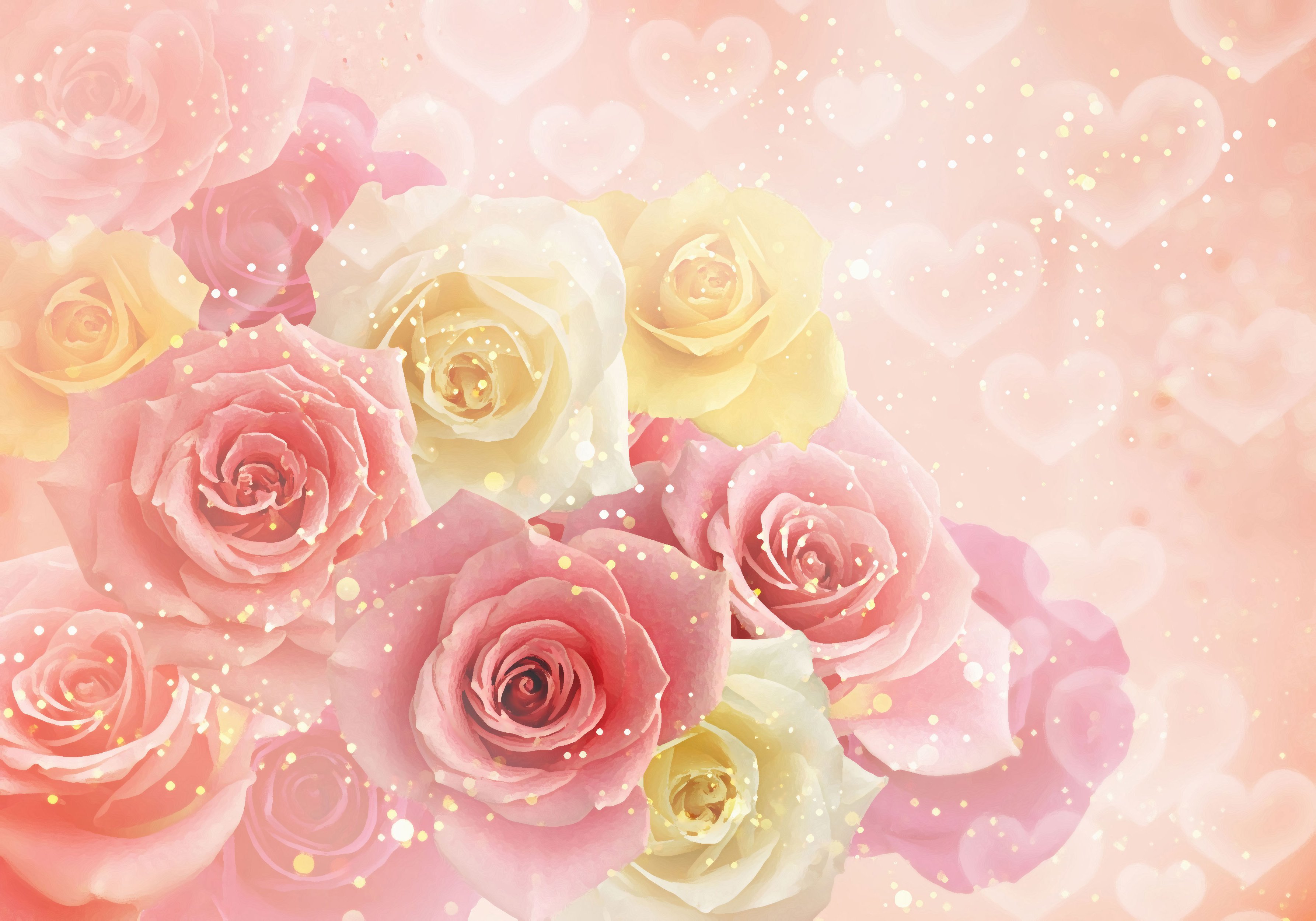 Розовая открытка с днем рождения. Цветочный фон. Нежный фон. Розы фон. Красивый фон цветы.