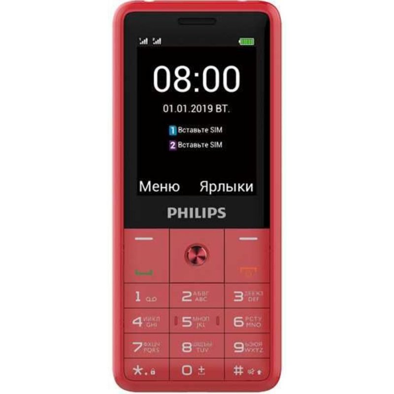 Philips Xenium e169 красный