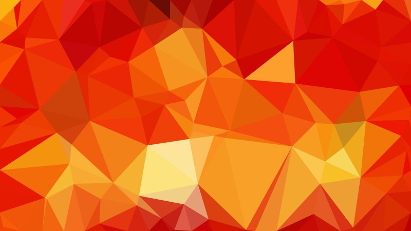 Полигональный фон оранжевый