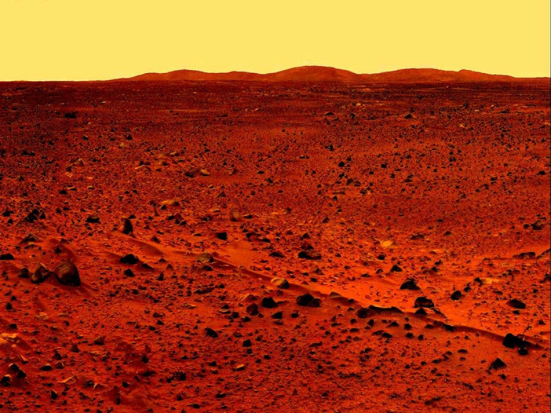 Поверхность Марса покрыта