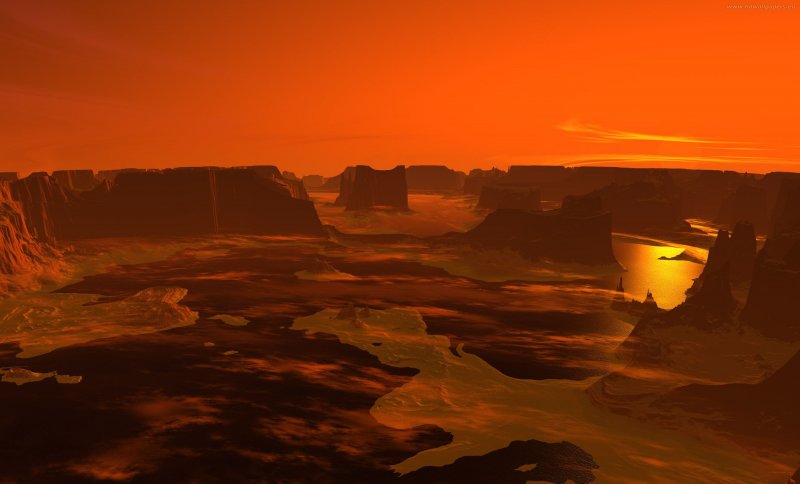 Живопись Марсианский пейзаж