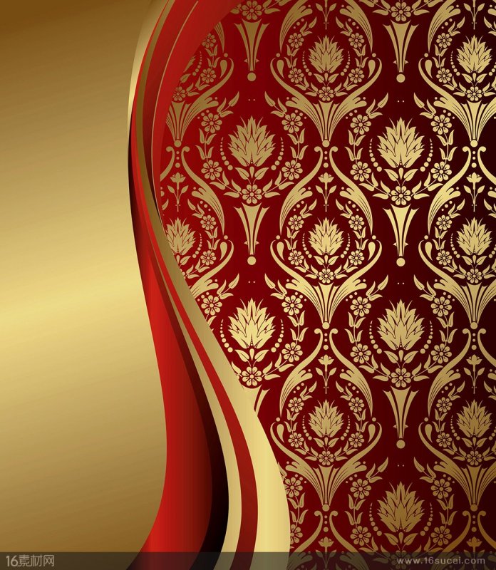 Золотой орнамент на Красном