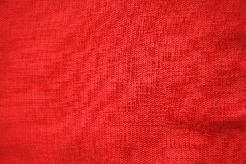 Красный лен ткань