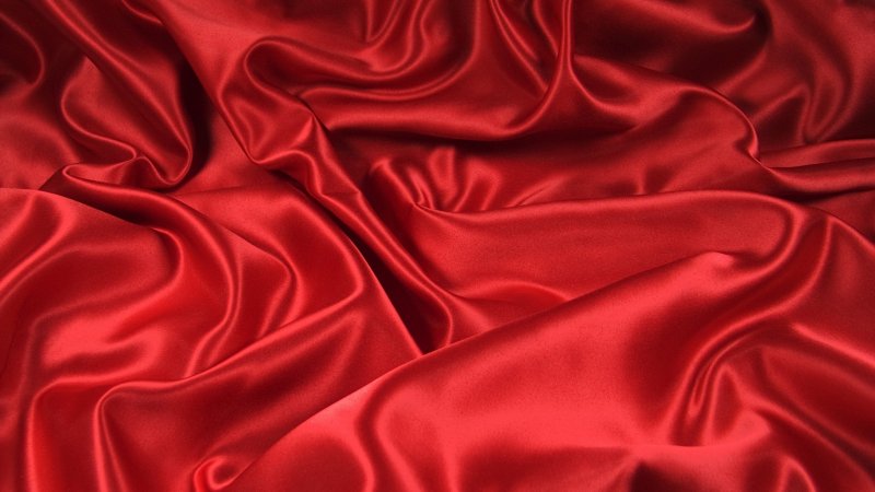Красная ткань матовая