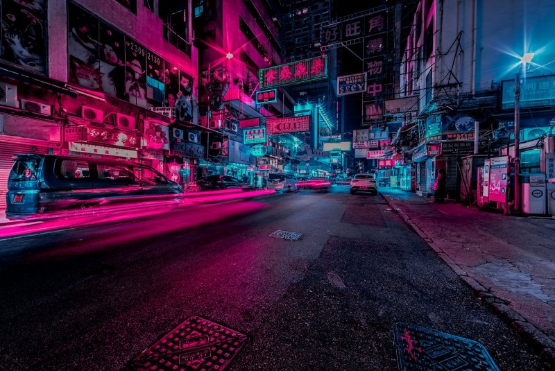 Найт Сити Cyberpunk переулок