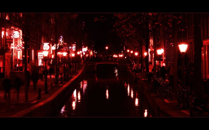 Китай улица красных фонарей