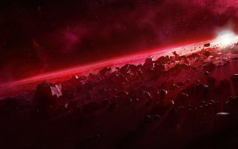 Красный фон космос (49 фото)