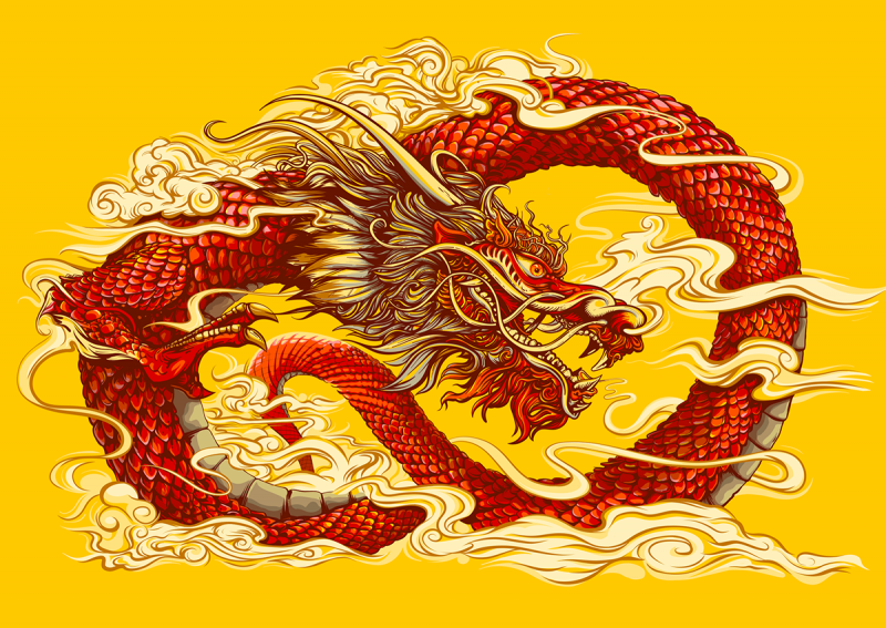 Изображение китайского дракона