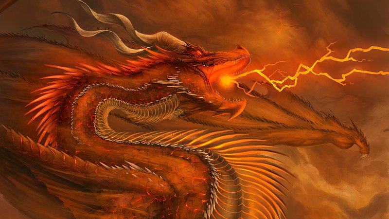Китайский дракон огня