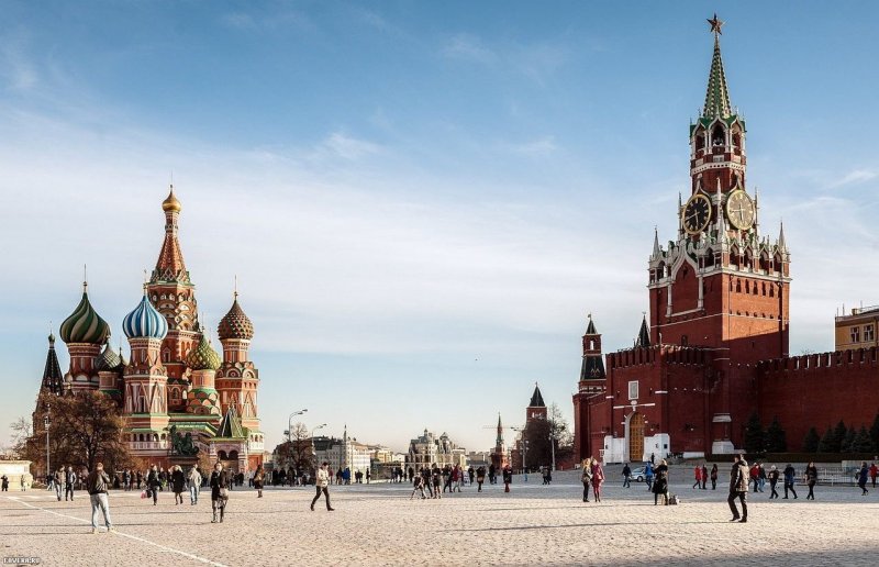 В Москве Москве красная площадь