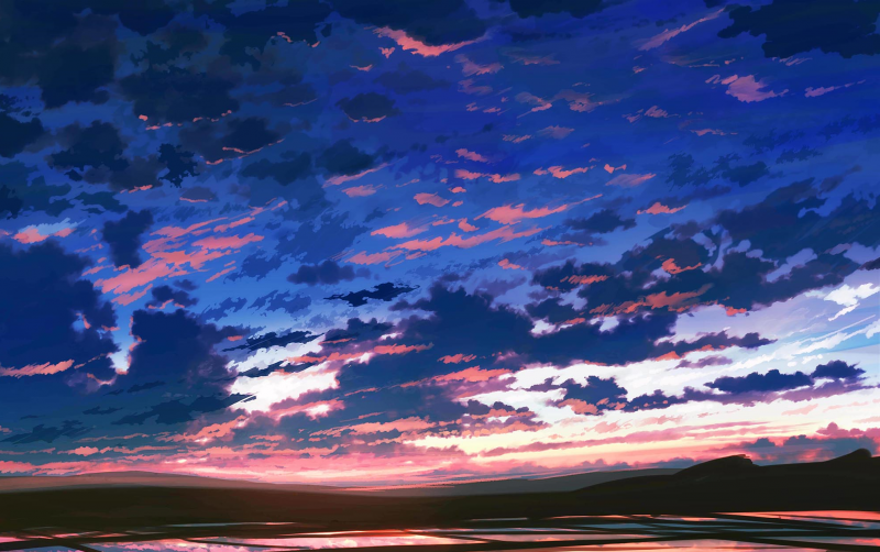Небо из аниме