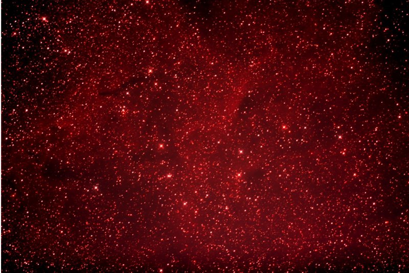 Красное звездное небо