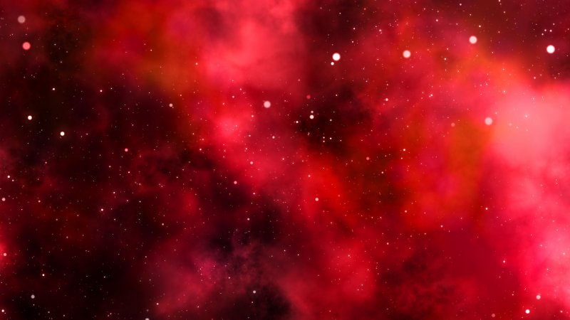 Красное космическое небо