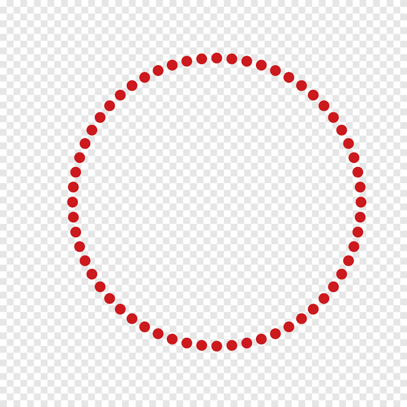 Красная круглая обводка