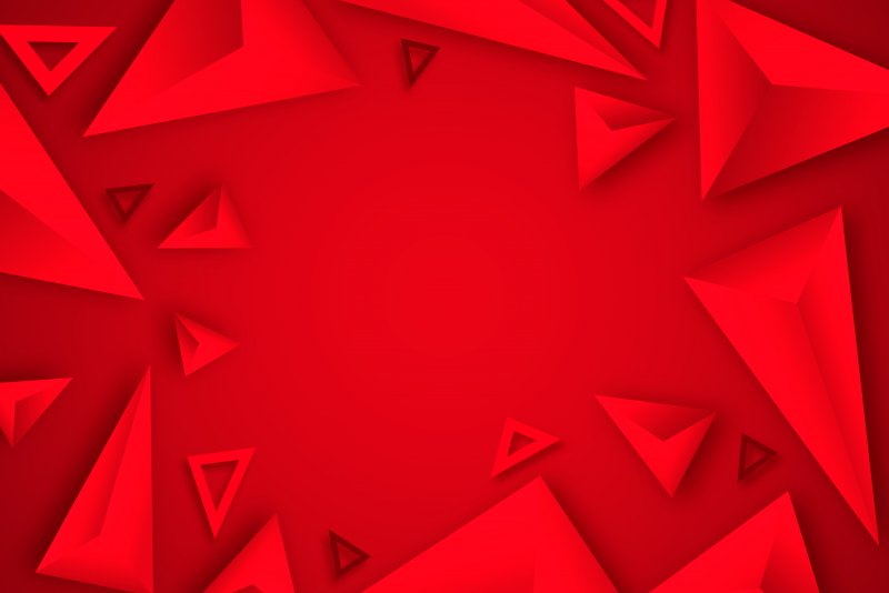 Красный треугольник 3d