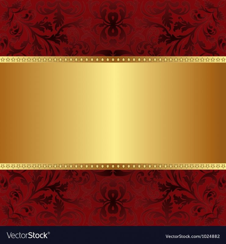 Бордовый фон с золотым орнаментом