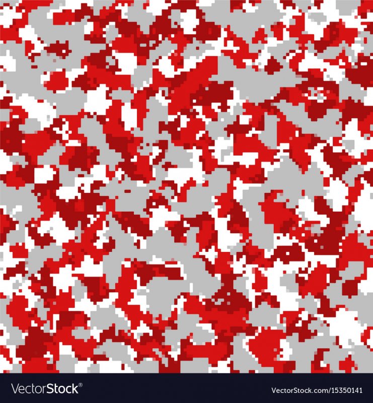 Пиксельный камуфляж красный