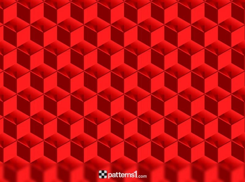 Красный фон кубики