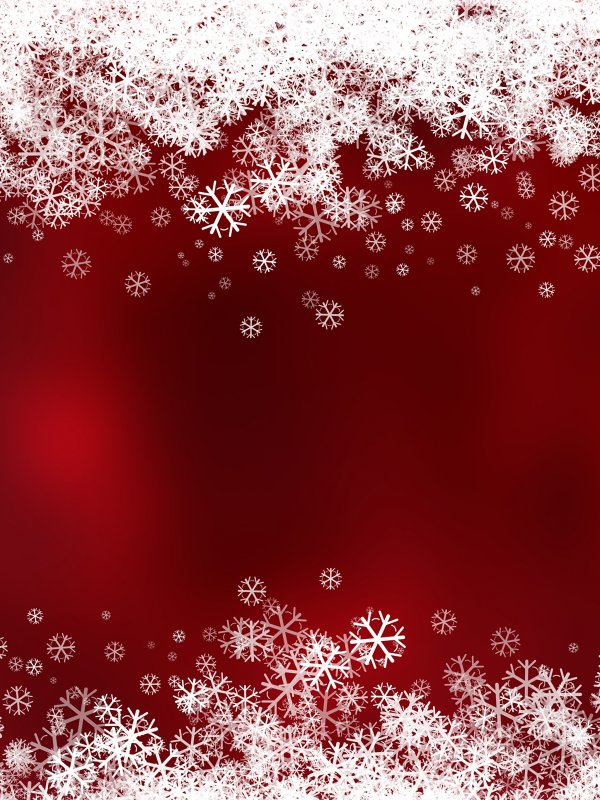Новогодний красный фон со снежинками (26 фото)