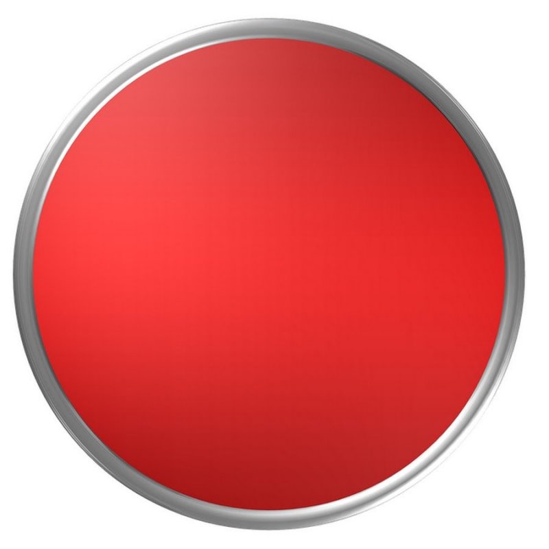 Красная кнопка без фона