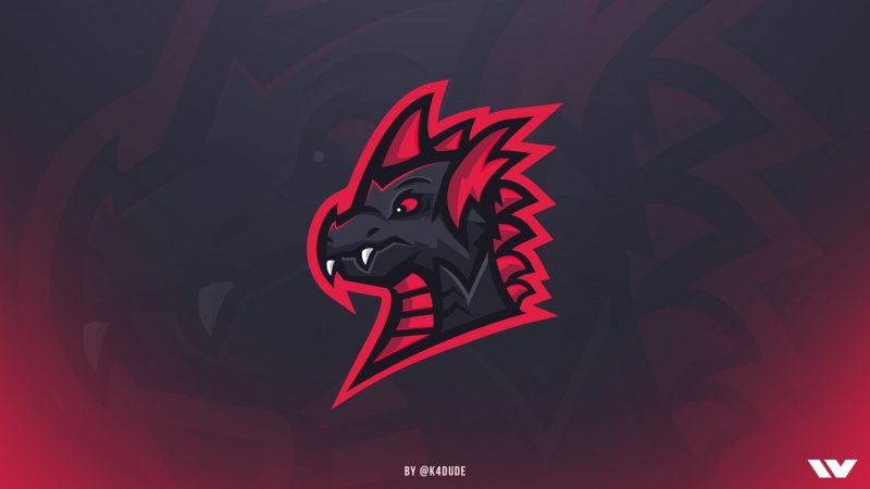 Логотип команды киберспорта дракон