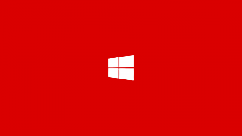 Красный фон Windows