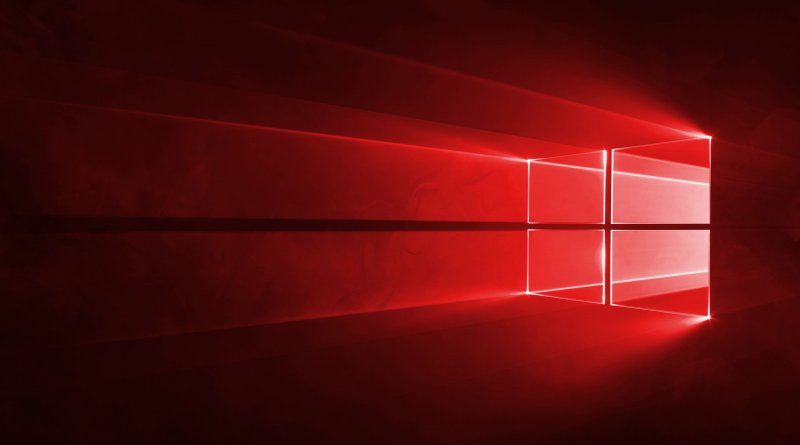 Красный фон Windows 10