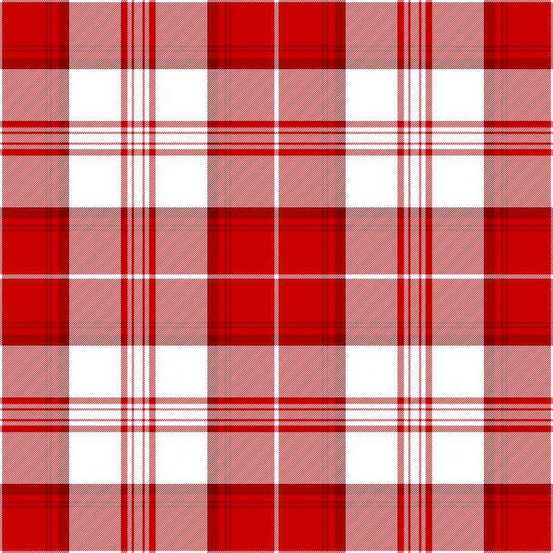 Ткань шотландка красная