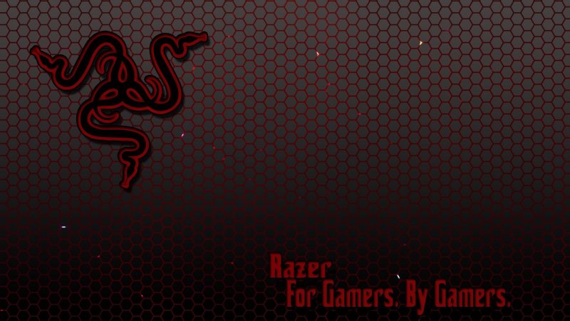 Красные обои Razer