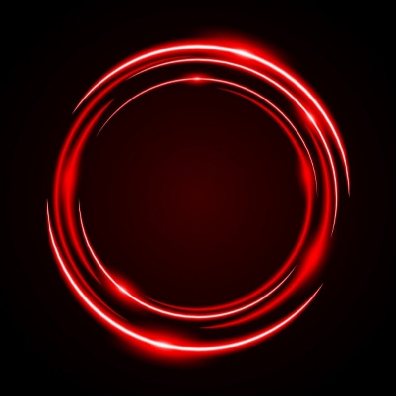 Красный светящийся круг