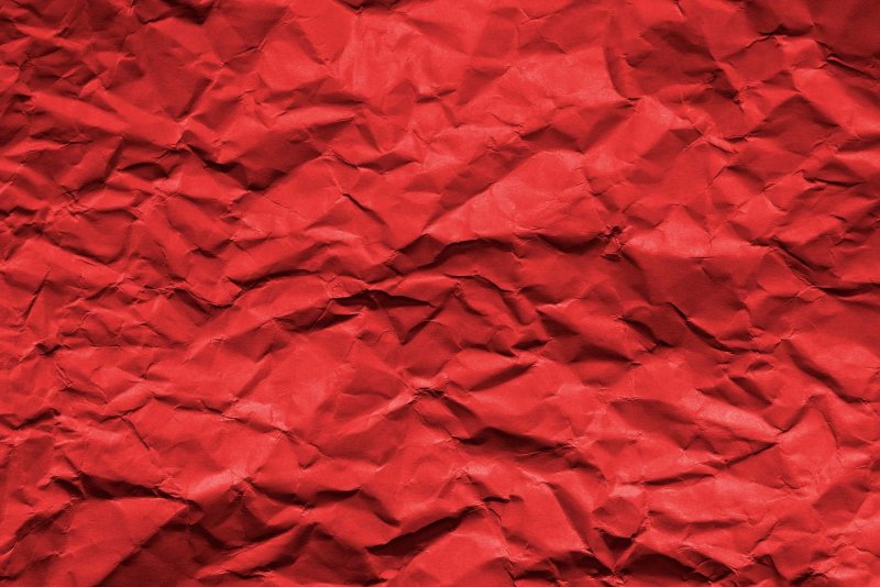 Красная помятая бумага