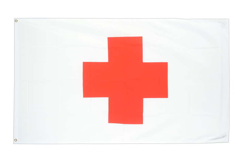 Красный крест на белом фоне медицинский