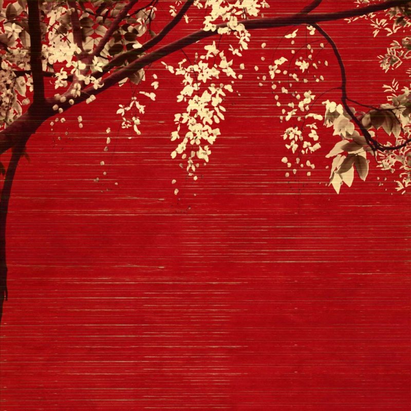 Красивый фон в японском стиле красный
