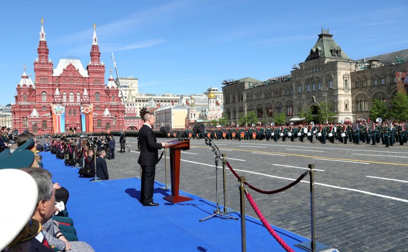 Парад Победы 9 мая в Москве на красной площади