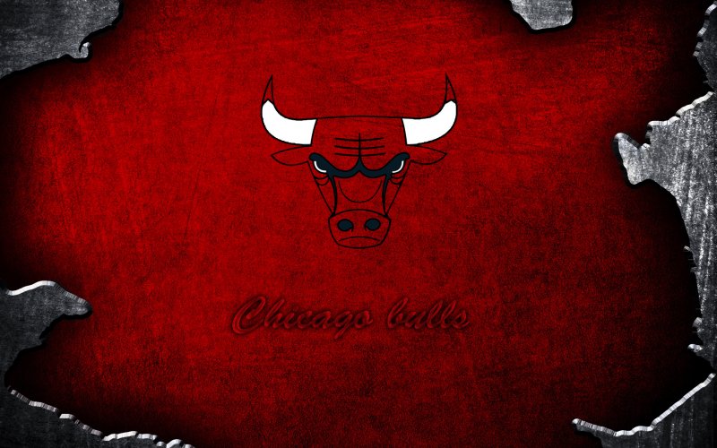 Бык Chicago bulls красный
