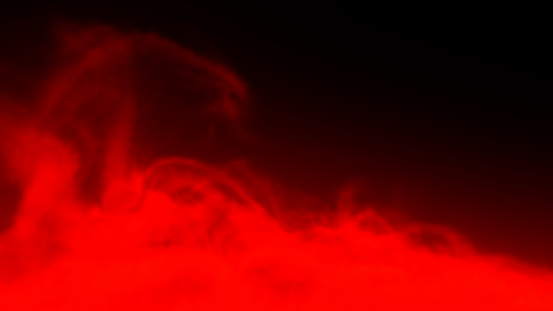 Красный дым на черном фоне