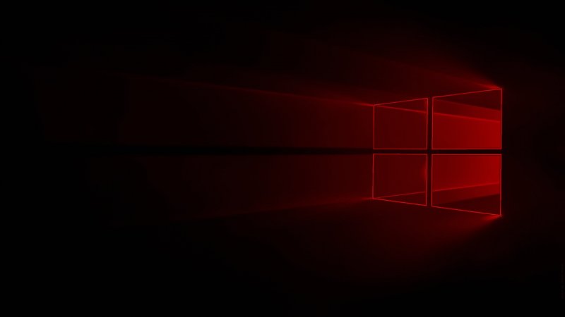 Windows 10 красный