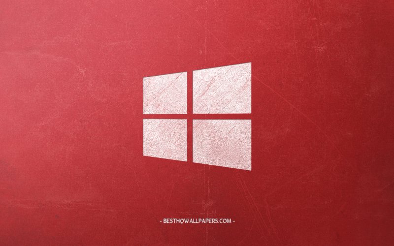 Windows 10 красный
