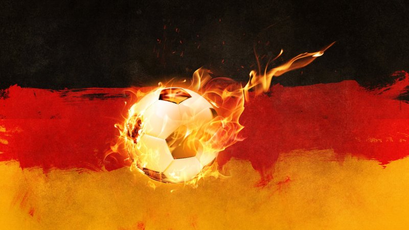 Немецкий флаг для футбола