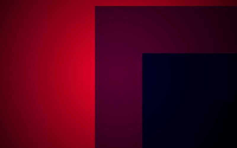 Красный квадрат на черном фоне